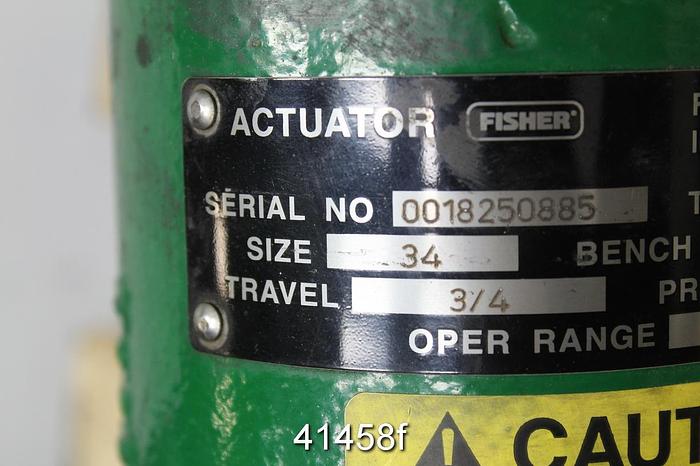 Used Fisher Eas 1" Steam Valve, Stainless Steel #41458