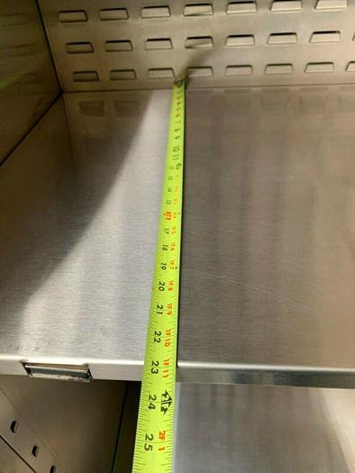Used Stainless Steel Lab Storage Cabinet  24" x 36" x 84"