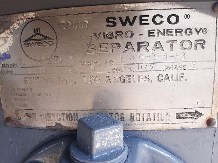 Used Screen, Sweco 60", C/st, Triple Deck S744463