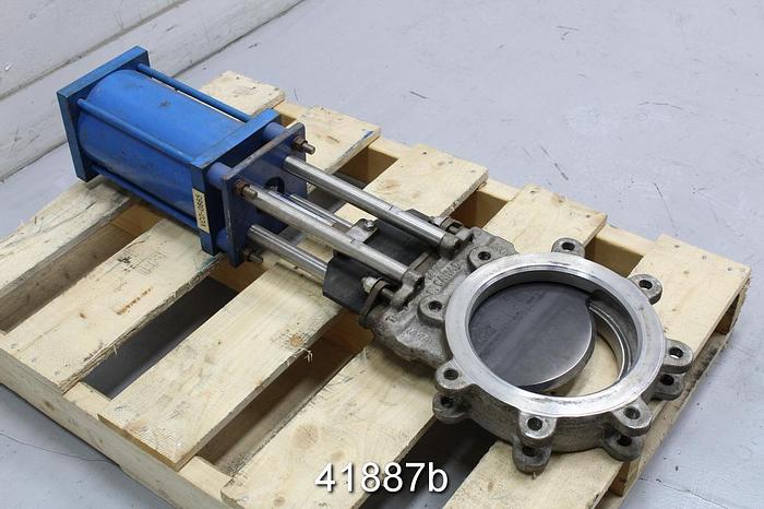 Used True Line 8" Air Operated Knife Gate Valve #41887