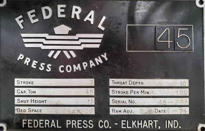 Used FEDERAL 45