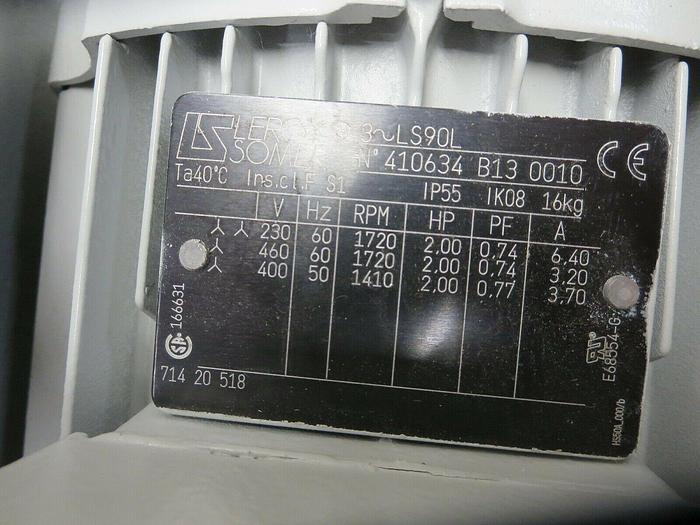 Used Sogevac/Leybold, SV40B Or 960314, Vacuum Pump, Rotary Vane, 230/460 VAC, 3 PH