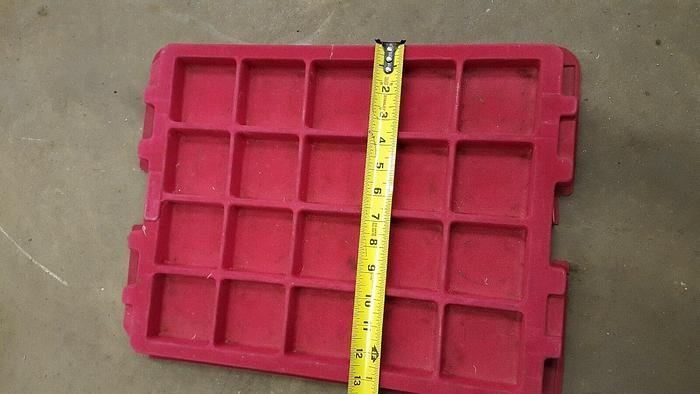 Used 200 Felt Trays Sectional Jewelry Tray Handling Delicate Parts Flock Plastic