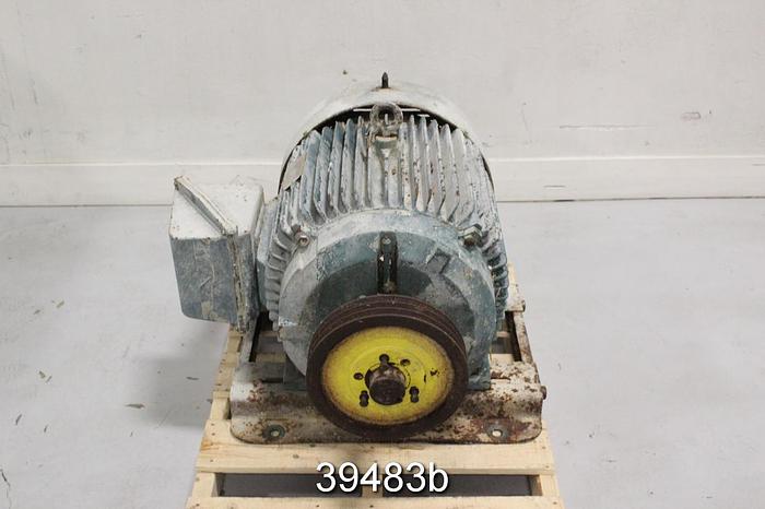 Used Reliance 75 HP AC Motor, 460 Volts, 1780 RPM, 0365T Frame #39483