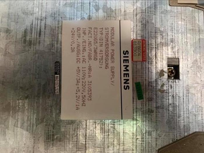 Used 6ES5951-7LB13 PS 3A DIN 41752 POWER SUPPLY SIMATIC S5
