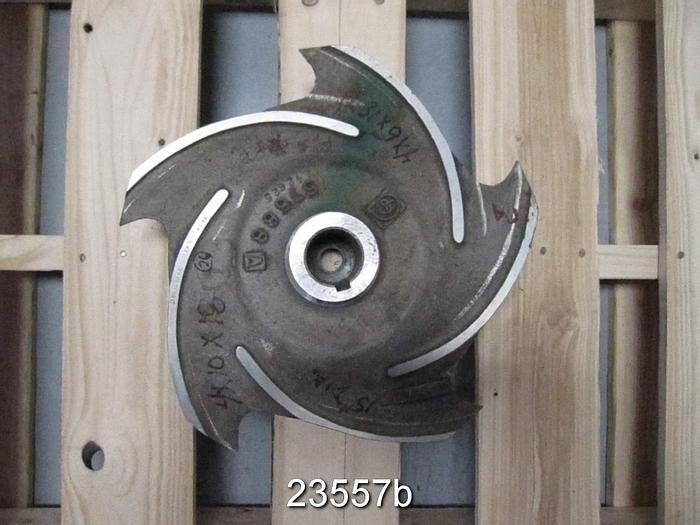 Used Goulds 3175 Impeller, 3175S, 4x10x18, 5 Vanes, 15" Diameter #23557