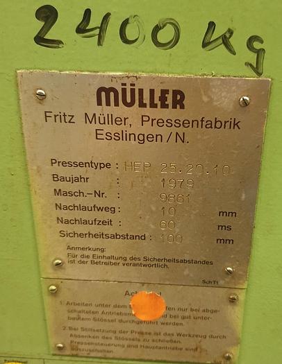 Gebraucht Einständerpresse Müller HEP 25