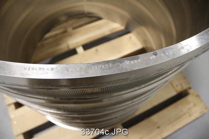 Used Voith VS 20 Pressure Screen Basket, .010" Slots #33704