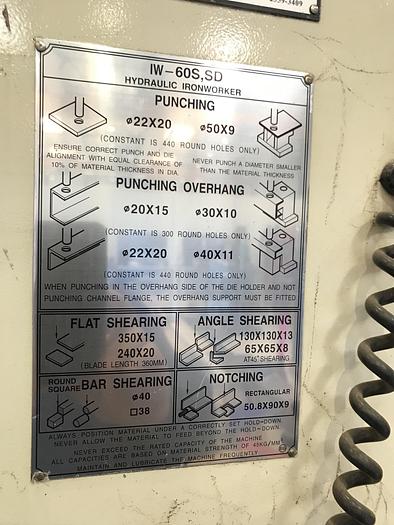 Brugt BRUGT PROFILJERNSSAKS FABRIKAT SUNRISE, MODEL IW-60S