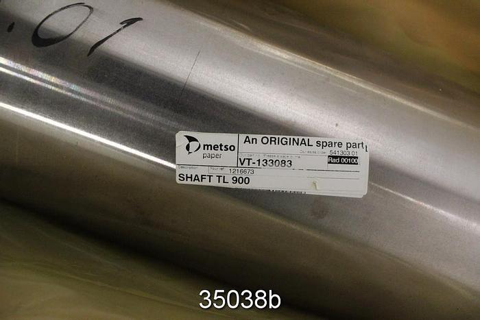 Unused Metso MS-900HT Pressure Screen Shaft Assembly, 47" Length, 7x6.3" Diameter #35038