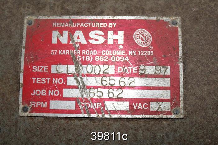 Used Nash CL 6002 Vacuum Pump #39811