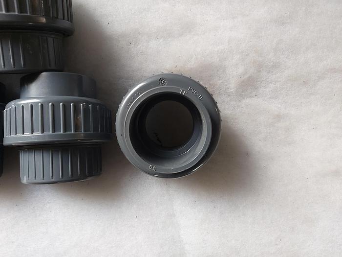 33 Stück Klebefittinge, PVC U, d50mm, DN40, PN 16, GF, neu