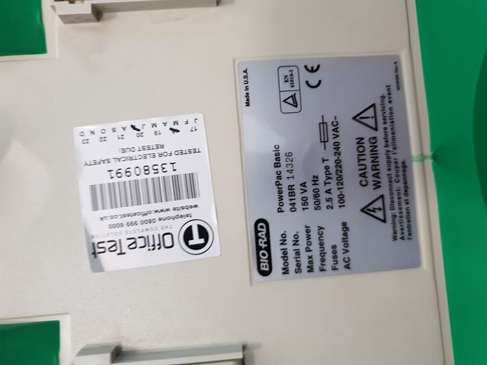 Used Bio-Rad PowerPac Basic Electrophoresis Power Supply