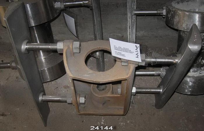 Used Black Clawson 24P 24P Two Foil Rotor, Bronze Center Hub, Stainless Steel Foils #24144