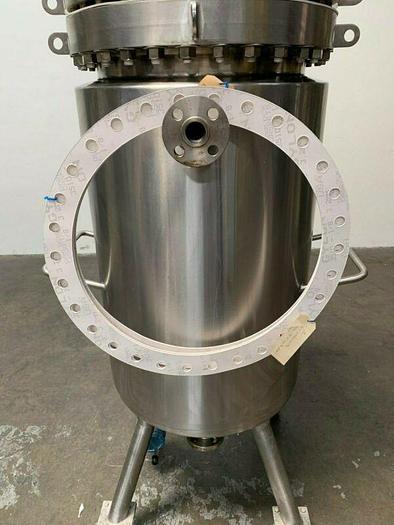 Used T&C 200 L Stainless Steel Jacketed Bioreactor High Pressure @ 400 PSI w/ Mixer