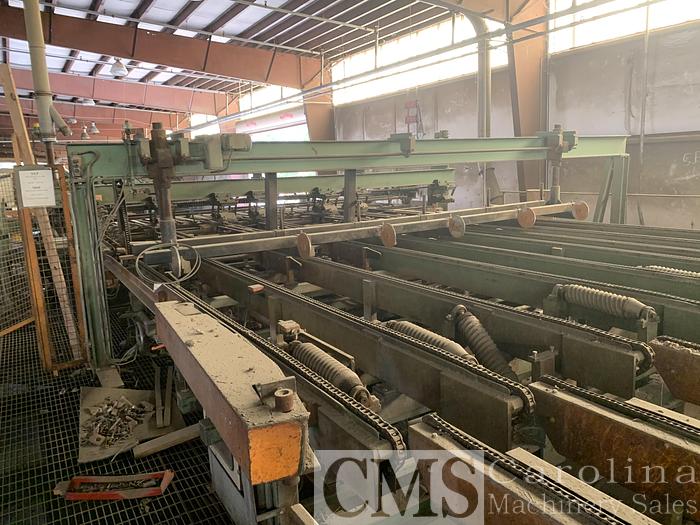 Used Brewer 9-Head Resaw Line