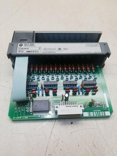 Used A-B Allen Bradley 1746 IB16 Input Module Ser C SLC 500