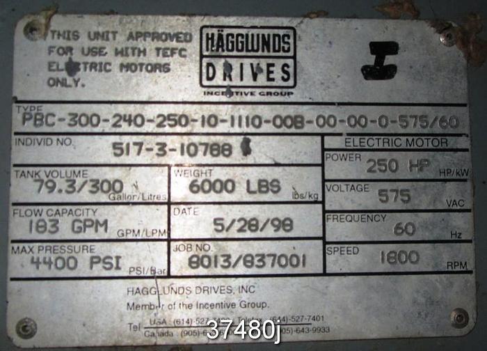 Used Thune SP70L Dewatering Press #37480