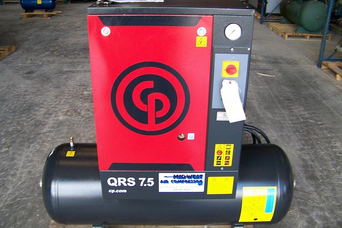 Chicago Pneumatic QRS 7.5 HP 1 phase, NEW Rotary Screw Compressor