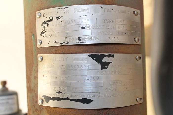 Used FISHER ED 4" Steam Valve #43952