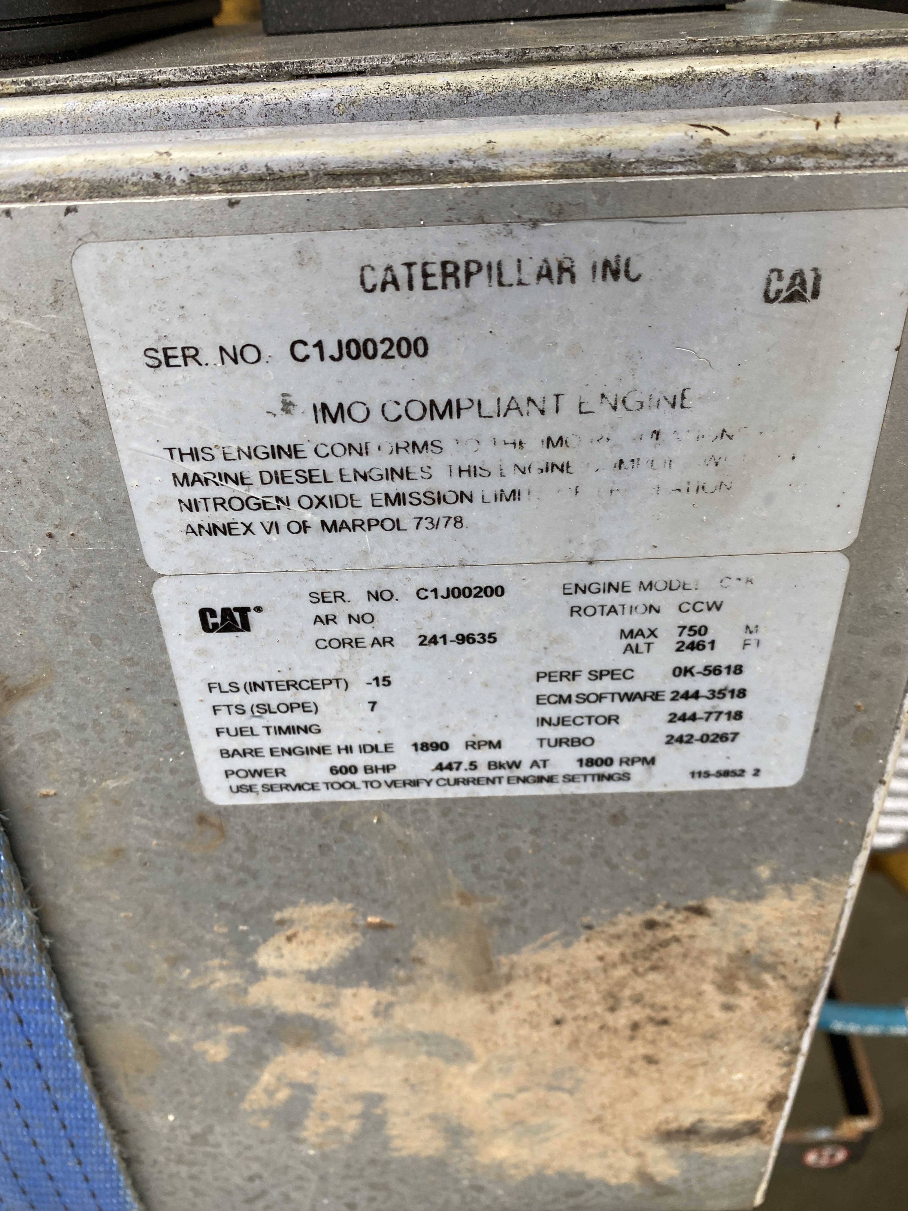 Used 2003 CATERPILLAR C18