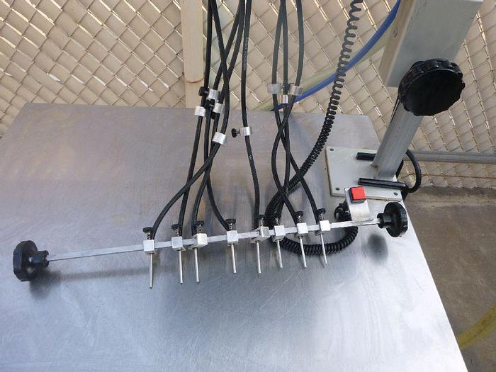 Used Filler, Piston, 8-Head, Accutek, Mdl Mini Pinch, #S743812