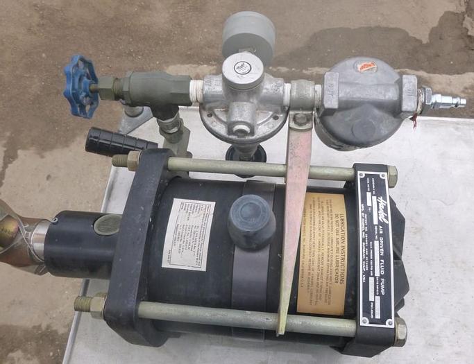 Used Pump, Pneumatic, 2 HP, S/st, Liquid, Haskel #S743840