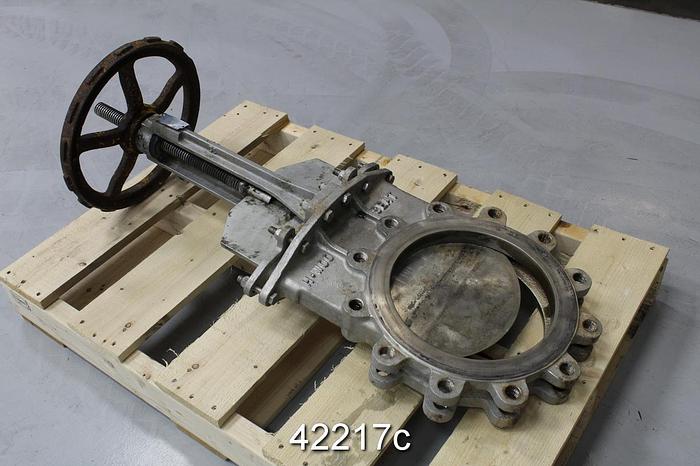 Used A-c Valve 10" Hand Operated Knife Gate Valve #42217