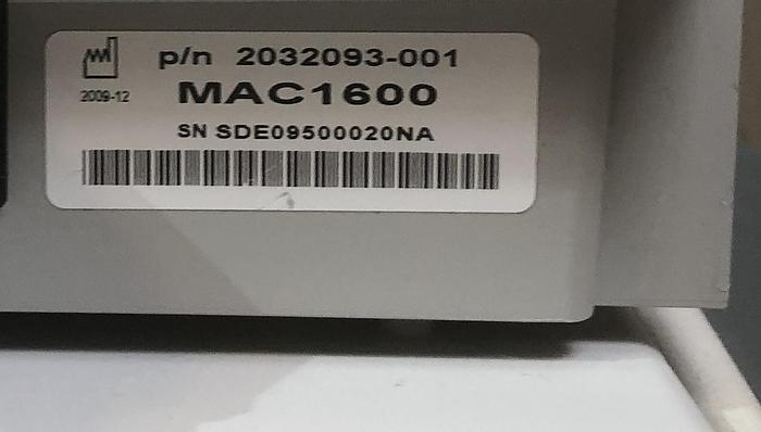 Gebraucht GE MAC 1600 EKG Gerät Elektrokardiograph auf Trolley