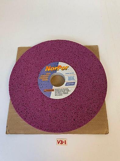 New! Norton NorPor High Porosity Grinding Wheel 8”x 1/2”x 1-1/4" 48A46-HVP2