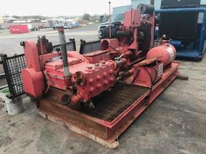 Used National Oilwell 80T-3M 1.75" x 3" Stroke 80 Hp Triplex Fluid Service Pump