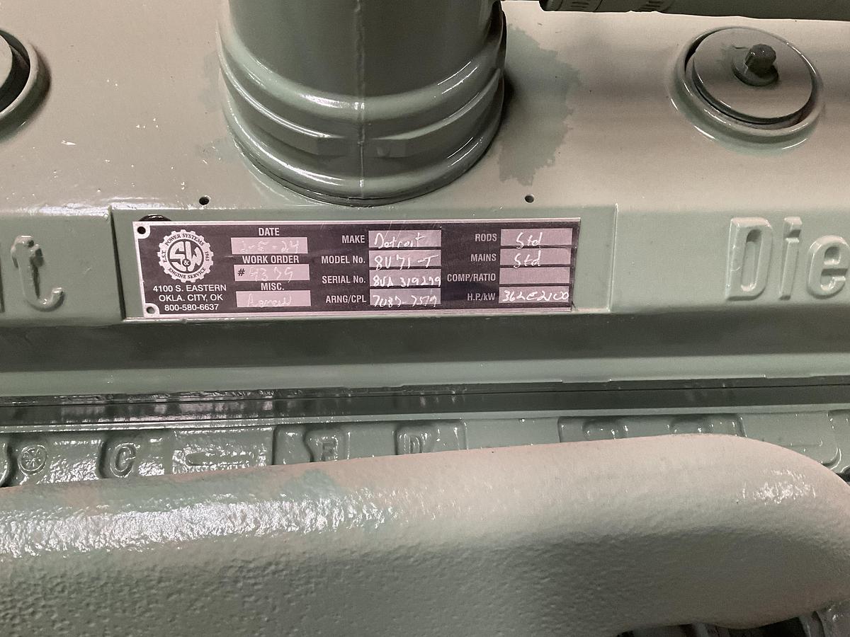 Remanufactured Detroit Diesel 8V71