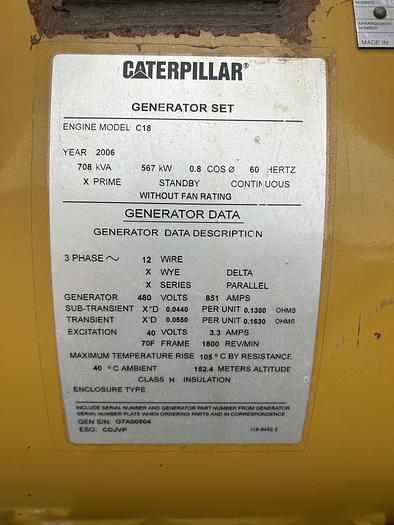 Used Caterpillar C18