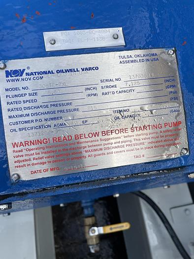 Used National Oilwell Varco  Triplex 308T-7xl Stainless Flued End