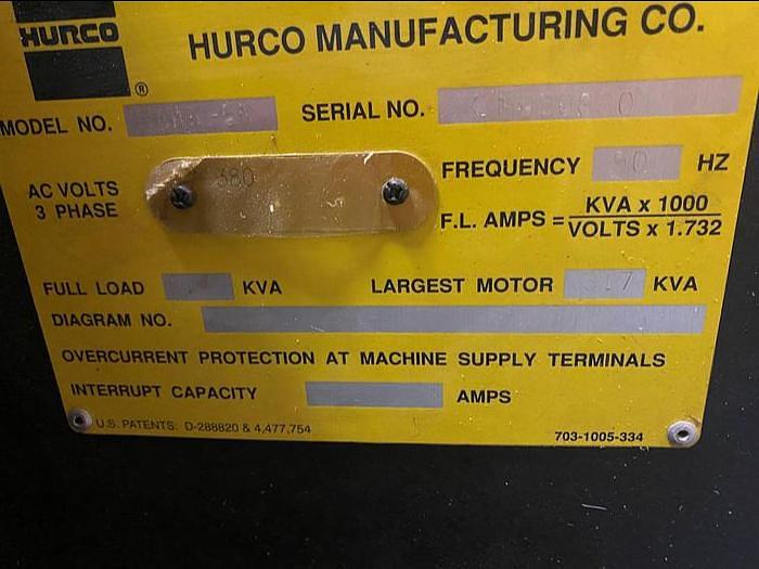 Used 1995 Hurco Hawk 5M CnC Toolroom Milling Machine