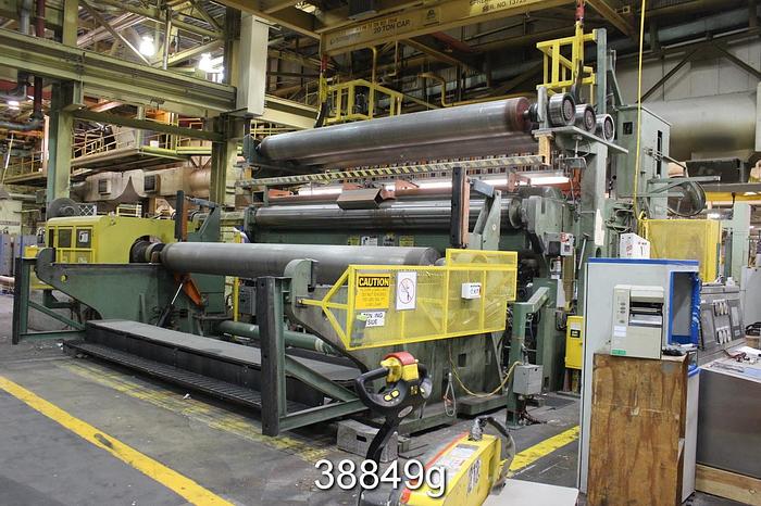 Used Beloit SFM Slitter Rewinder, 7500 Fpm, 90" Max Unwind Diameter, 60" Rewind #38849