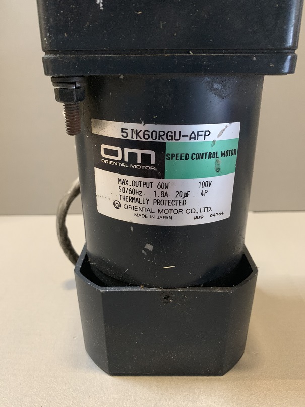 Used Oriental Motor Speed Motor Control 5IK60RGU w/ Gear Head 5GU180KB