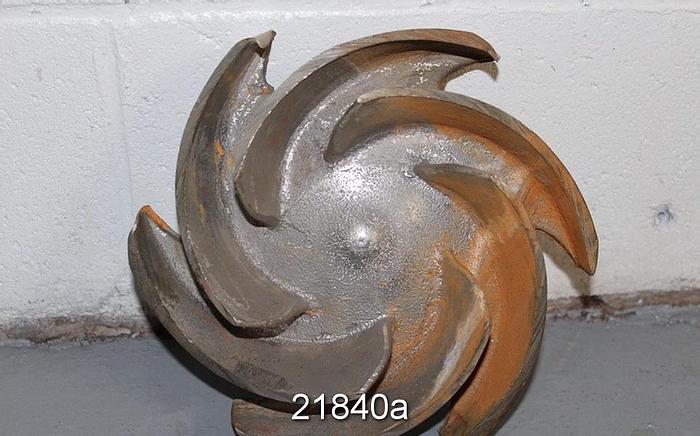 Used Goulds 3196 Impeller, 9.5", 6-Vane, Casting No.: 54632 (For 4x6x10 Pump) #21840