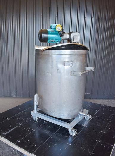 Used USED 75 GALLON STAINLESS STEEL TANK WITH TURBINE MIXER