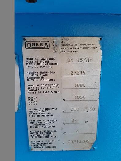 Usato PUNZONATRICE OMERA OM/45-HY