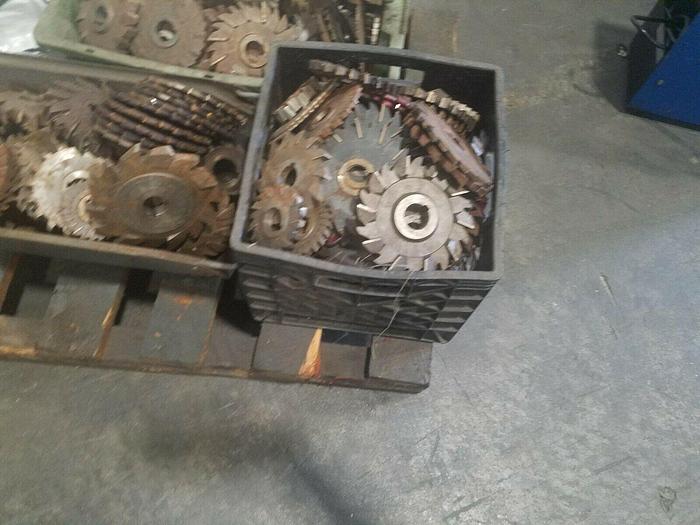 Used Assorted Cutters for Horizontal Milling Machine Full Lot one price