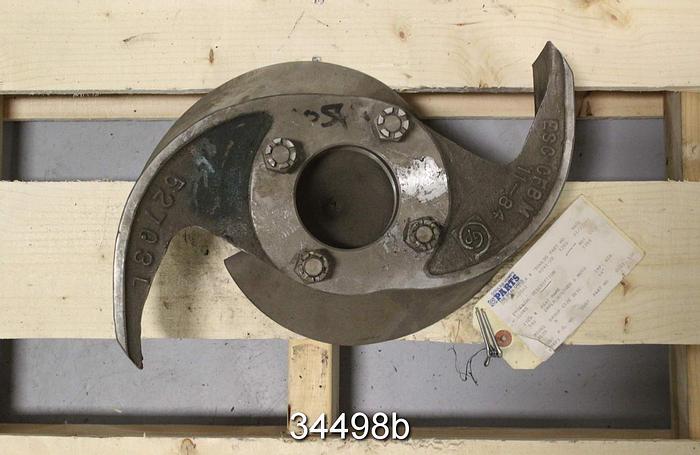 Used Goulds 3135 Impeller, 2-Vane, 6x12x16, 6x14x16, 16" Diameter, Pattern 52703 #34498