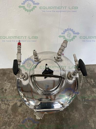 Used Apache Stainless Equipment  40 Liter Stainless Steel Pressure Vessel 160PSI