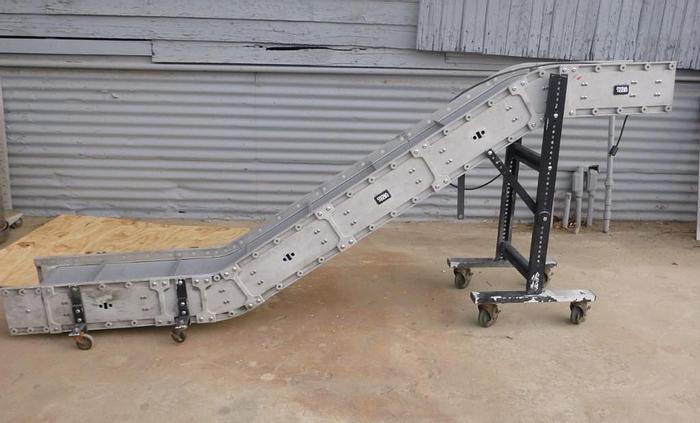 Used Conveyor, Belt, 12" X 9', Plastic, Incline, Dynamic, Cleated #S743651