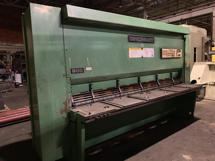 Used Cincinnati Hydraulic Power Squaring Shear