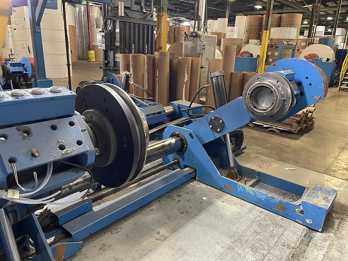 Used 87" JAGENBERG SHAFTLESS FLOOR PICK UP UNWIND 84" OD CAPACITY TWO UNITS AVAILABLE - Pending JE