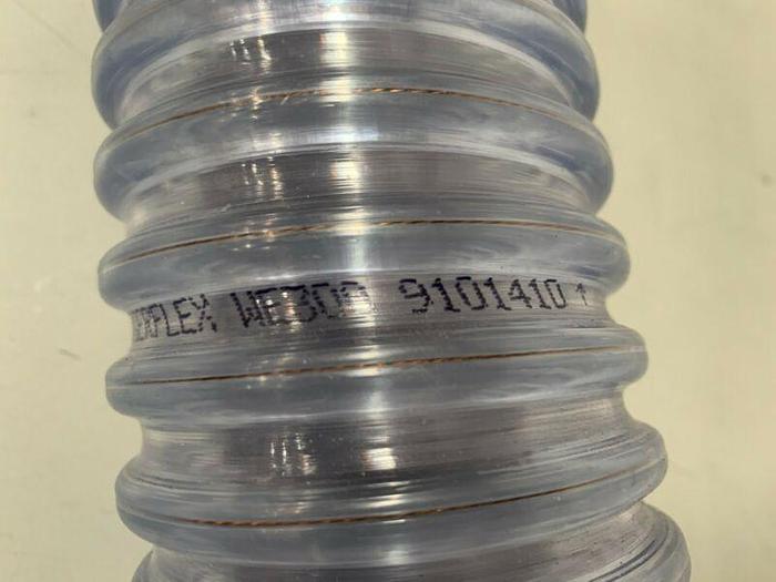 Used Rubber FAB Technologies 88" Flexible Hose w/ 3" Sani...