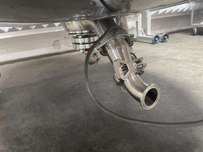 Used 500L Stainless Steel Jacketed Reactor w/Agitator 45 PSI Internal 154 PSI Jacket