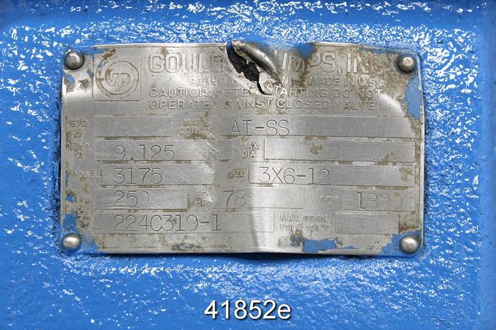 Unused Goulds 3175 S Power End, Unused Storeroom Spare #41852