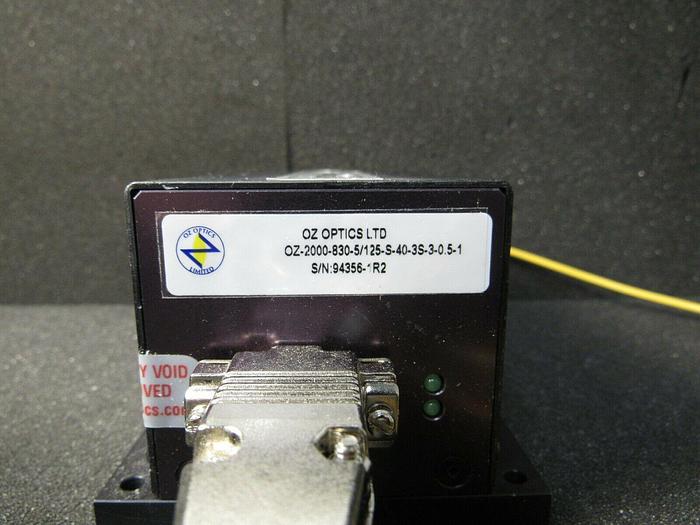 Used OZ OPTICS OZ-2000-830-5/125-S-40-3S-3.0.5-1 W/CONTROLER OZ-X000-CTRL-BOX